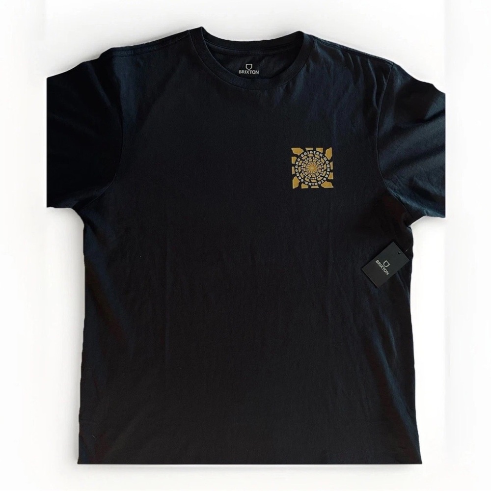 Brixton Tailored Fit Black Mens T-shirt Size XL